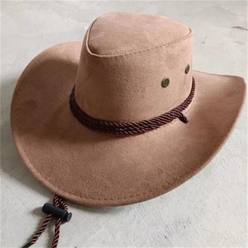 Men's Outdoor Velvet Western Cowboy Hat 