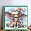 (Multi-Style) Girl and Grandma-11CT Stamped Cross Stitch 45*45cm/17.72*17.72in