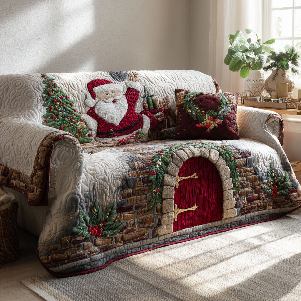 Holly Hearth Comfort Quilted Sofa Cover NCU0PT10719 everthome