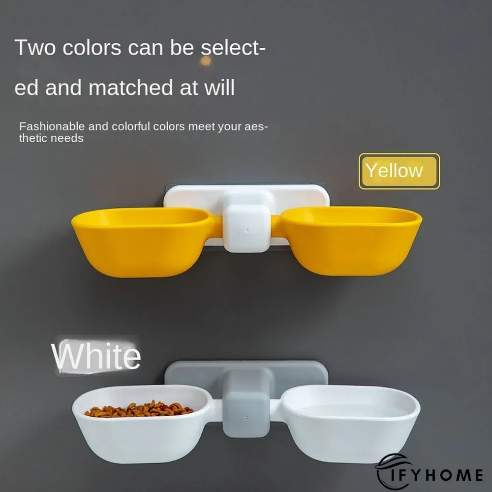 Punch-free Cat Bowl Integrated Double Bowl | IFYHOME