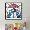 Blue And White Porcelain-Cat-11CT Stamped Cross Stitch 40*40cm/15.75*15.75in