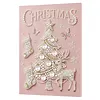 Christmas Tree 5D DIY Round Special Shaped Pearl Partial Drill Diamonds Dots Gem Art Kits with Wooden Frame Diamond Dots Paintings 30x40cm Diamonds Paintings Gem Art for Adults Beginners Home Decor