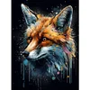 Watercolor Fox-11CT Stamped Cross Stitch 40*53cm