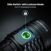 High Lumen Rechargeable Flashlight 16000 Lumen | SOFIRN Q8 Plus