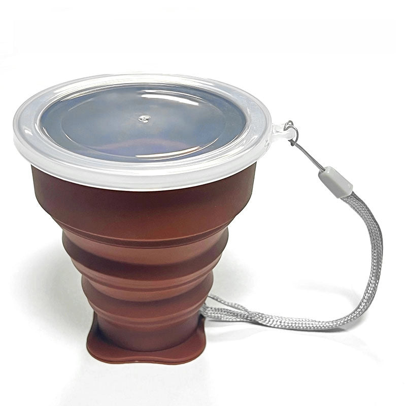 200ml Silicone Folding Cup For Business Trip Portable Carry-on Cup Food Grade Telescopic Cup Mouthwash Drinking Cup