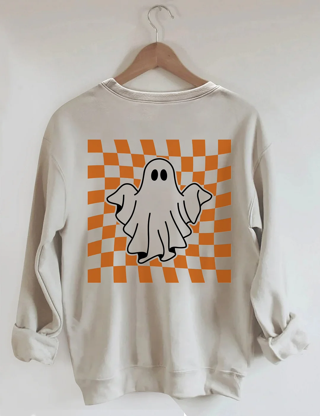 Ghost Outline Spooky Season Sweatshirt