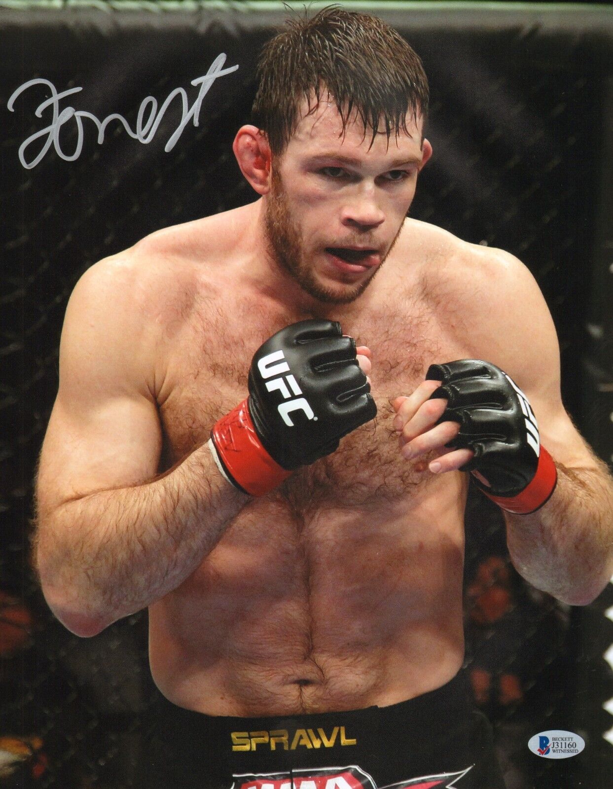 Forrest Griffin Signed 11x14 Photo Poster painting BAS Beckett COA UFC Picture Autograph 76 86 3