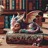 Framed Sleeping Little Dragon-Paint By Numbers Acrylic Painting 20*20Cm With Color Box 3Ml（12Colors）