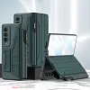 Business Samsung Galaxy Z Fold4 5G Flip Case Leather Cover With Film Detachable S Pen Holder