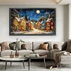 Starry Night In A European Town-11CT Stamped Cross Stitch 50*85cm/19.69*33.46in(Big Size) tapestrymarket