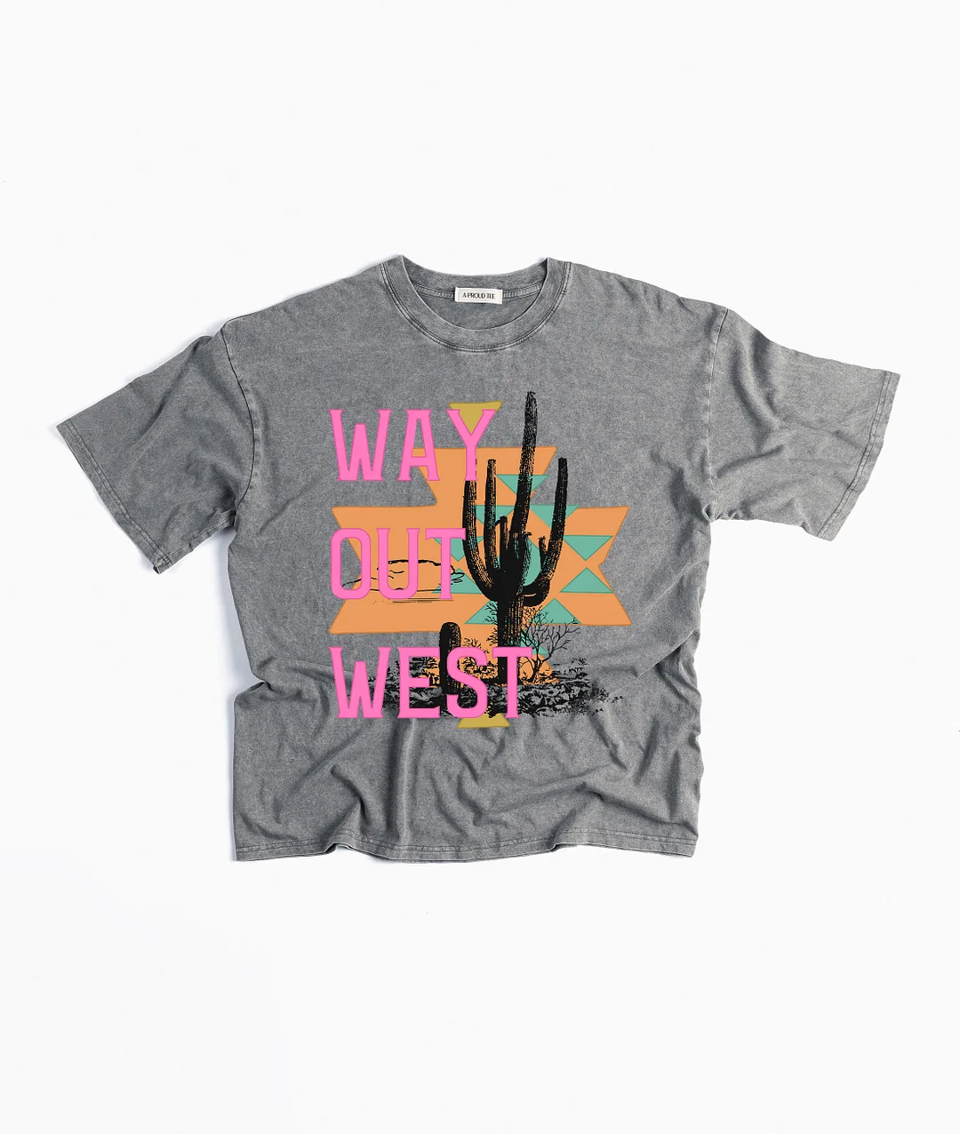 Way Out West Acid Wash T-shirt