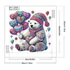 Diamond Painting-DIY Crystal Rhinestone Valentine Polar Bear