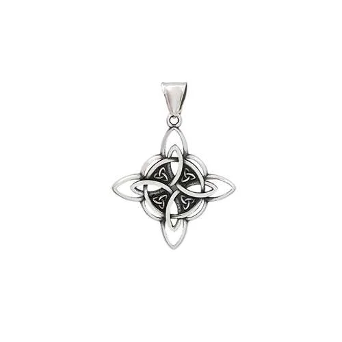 Celtic Knot Hollowed Pendant Necklace