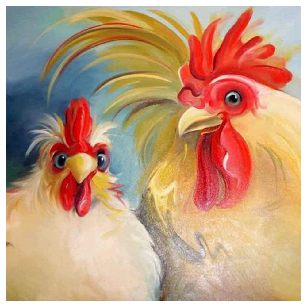 

Chicken - Round/Square Drill Diamond Painting - 30*30CM, Round diamond 30*30cm, 501 Original