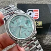 Rolex Day-Date m128396TBR 36mm Ice Blue diamond-set Dial Diamond Bezel (36mm) Super Clone