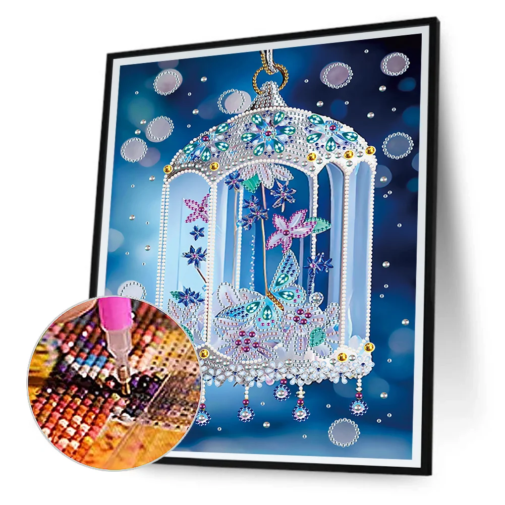 Diamond Painting - Partial Special Shaped Drill - Butterfly(30*40cm)