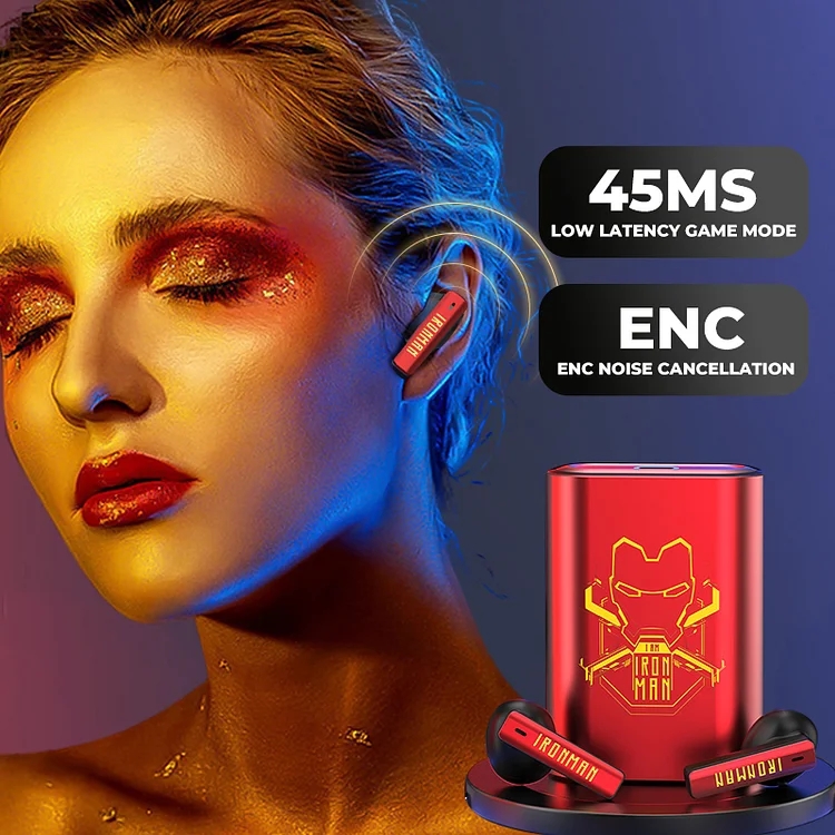 Auto Lifting Wireless Gaming Earbuds with Noise Cancelling