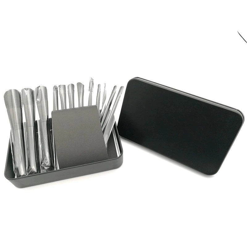 3 Pieces Fashion Artificial Fiber Plastic Plastic Handle Makeup Brushes 1 Set