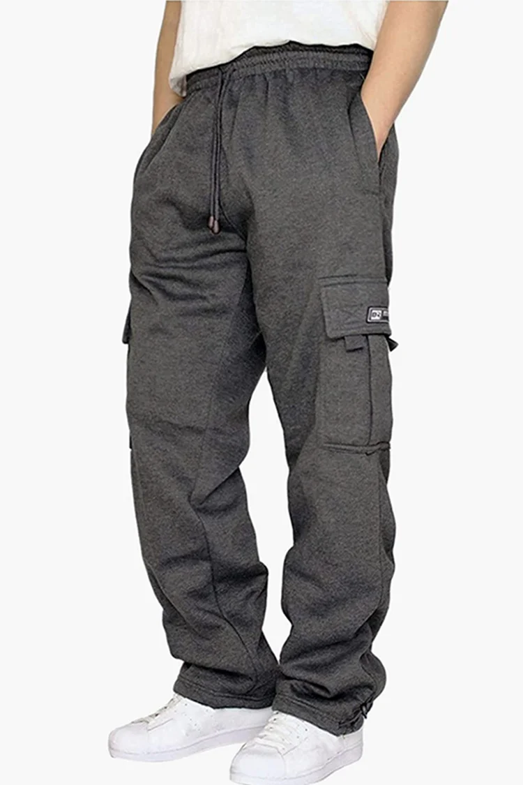 Tiboyz Men's Multi Pocket Work Casual Sports Pants
