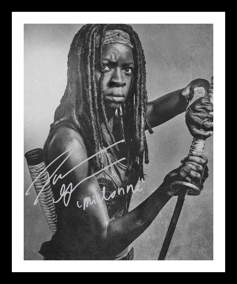 Danai Gurira - The Walking Dead Autograph Signed & Framed Photo Poster painting 3