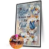(40*60cm)Butterfly Flower Saying - Full Round Drill Diamond Painting