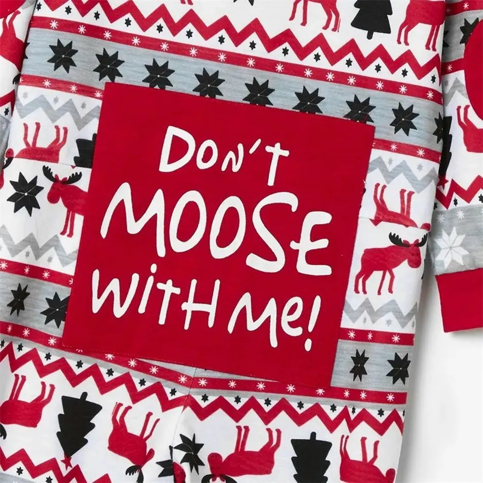 Christmas Christmas pattern pajamas red for the whole family