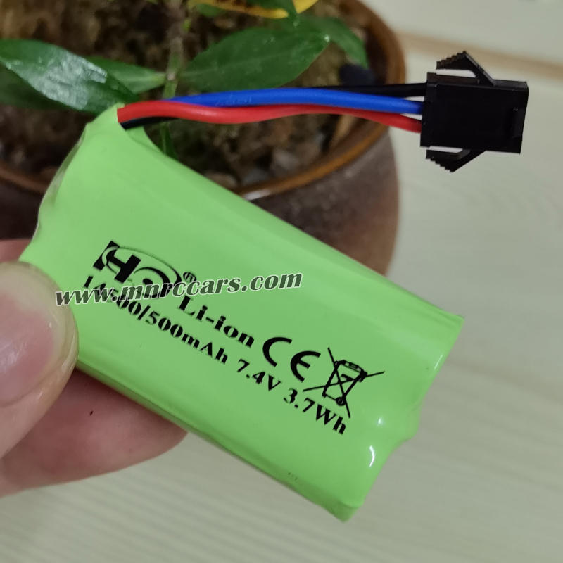 MN Model MN82 Parts 7.4V 14500 Battery 500mAh SM-3P Plug E0-11