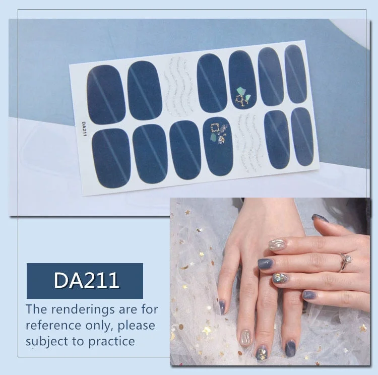 Fashion Full Cover Nail Polish Wraps Adhesive Nail Stickers Nail Art Decorations Manicure Tools Environmental for Pregnant Woman