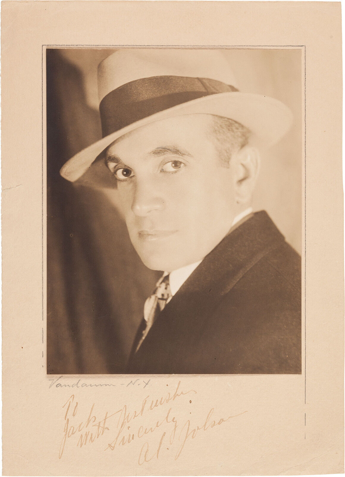 AL JOLSON Signed Photo Poster paintinggraph - Film Actor / Singer - preprint