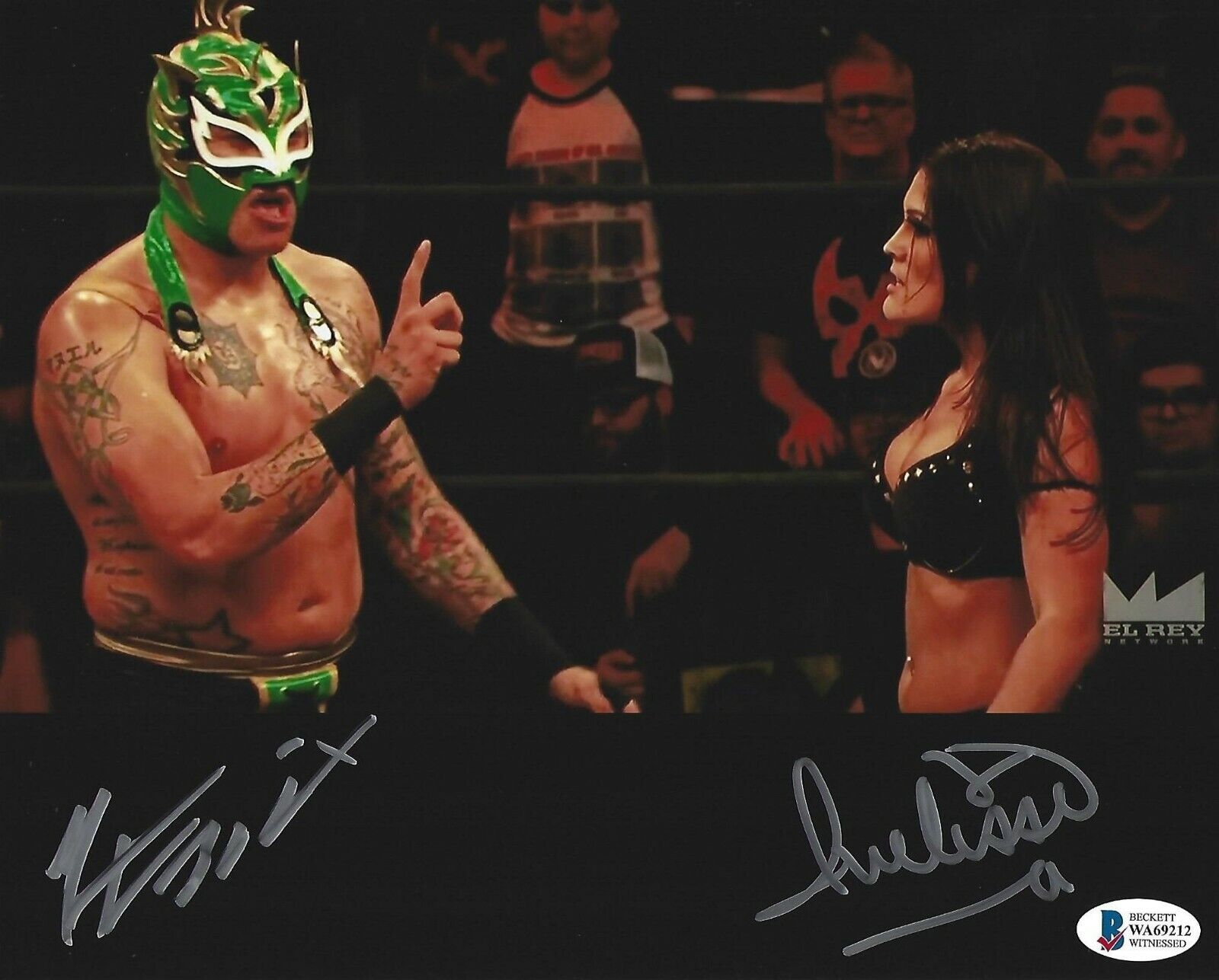 Rey Fenix Ivelisse Signed 8x10 Photo Poster painting BAS Beckett COA AEW Lucha Libre Underground