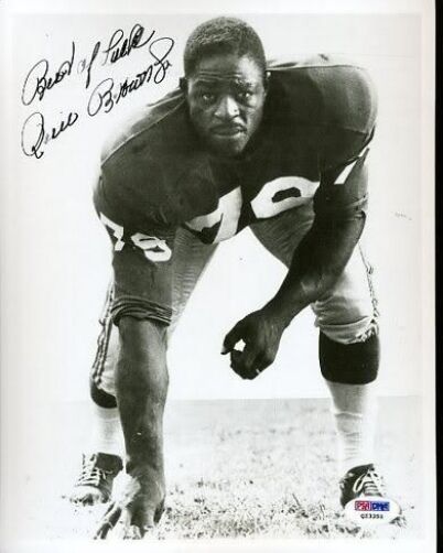 Roosevelt Brown Hof Signed Psa/dna 8x10 Photo Poster painting Autograph Authentic