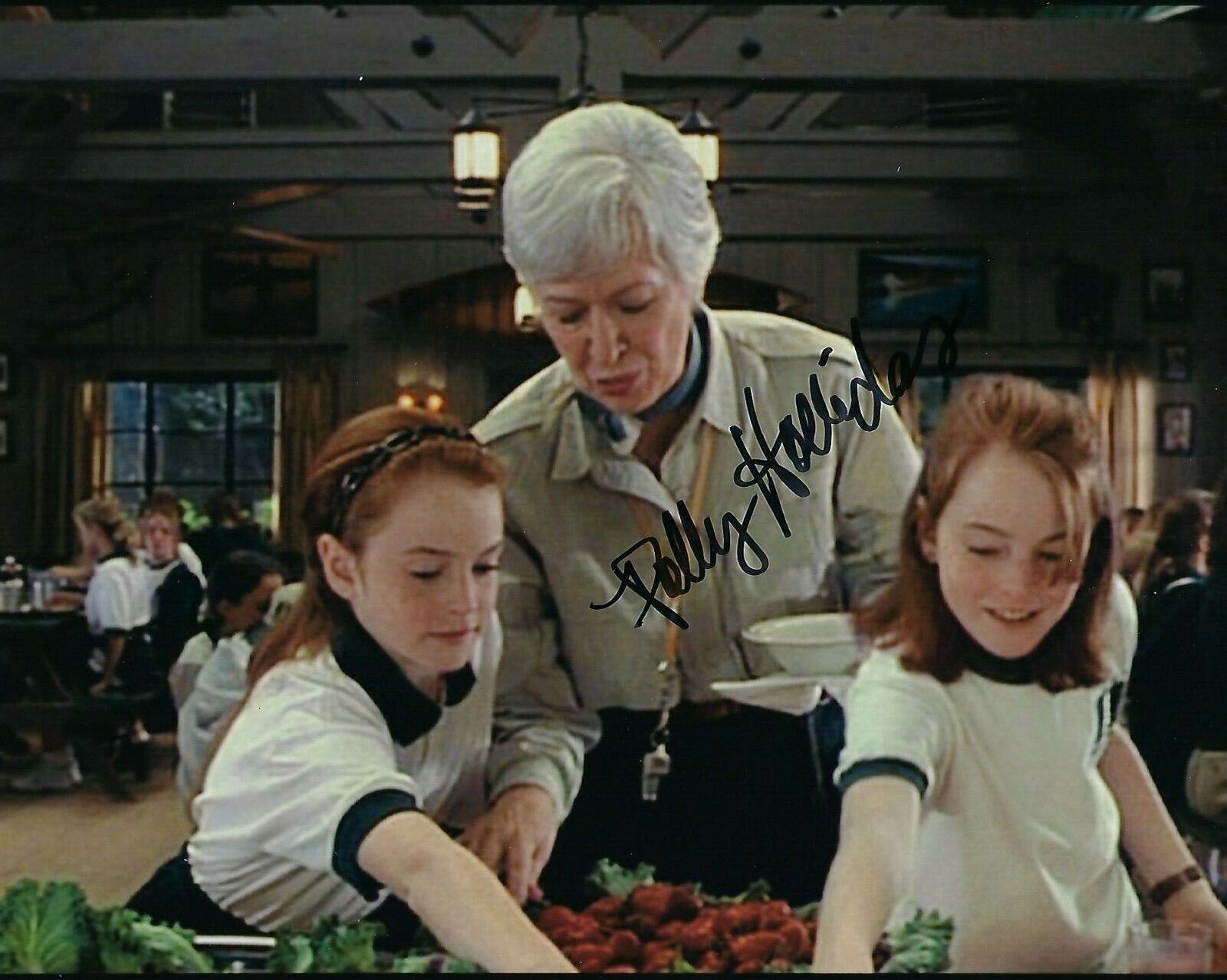 GFA The Parent Trap Movie * POLLY HOLLIDAY * Signed Autograph 8x10 Photo Poster painting P2 COA