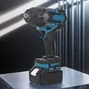 Cordless Impact Wrench Adjustable Torque Electric Impact Gun for Car Truck Mower