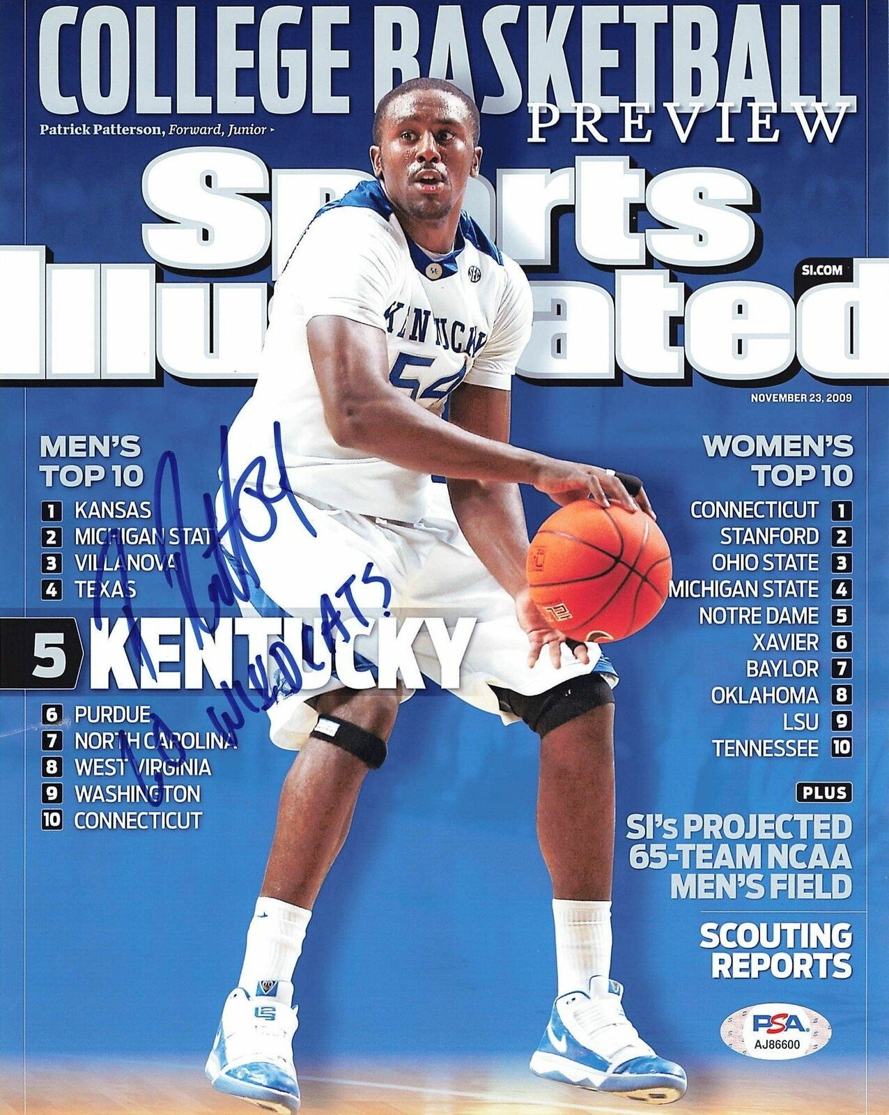 Patrick Patterson signed 8x10 Photo Poster painting PSA/DNA Kentucky Wildcats Autographed