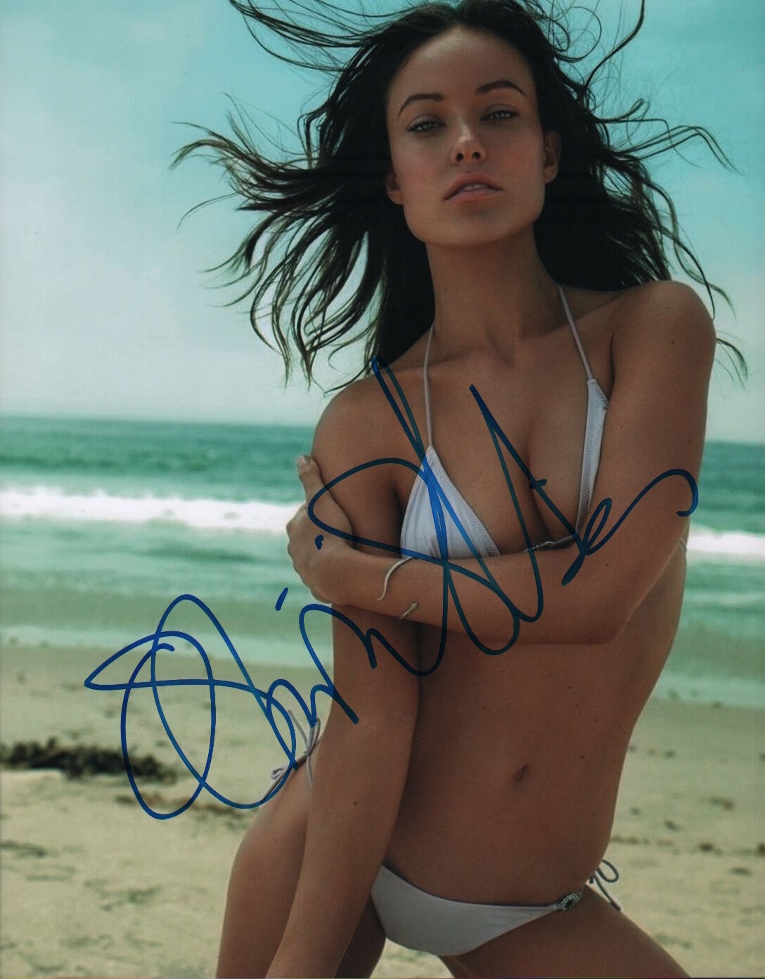 Olivia Wilde signed 11x14 Photo Poster painting