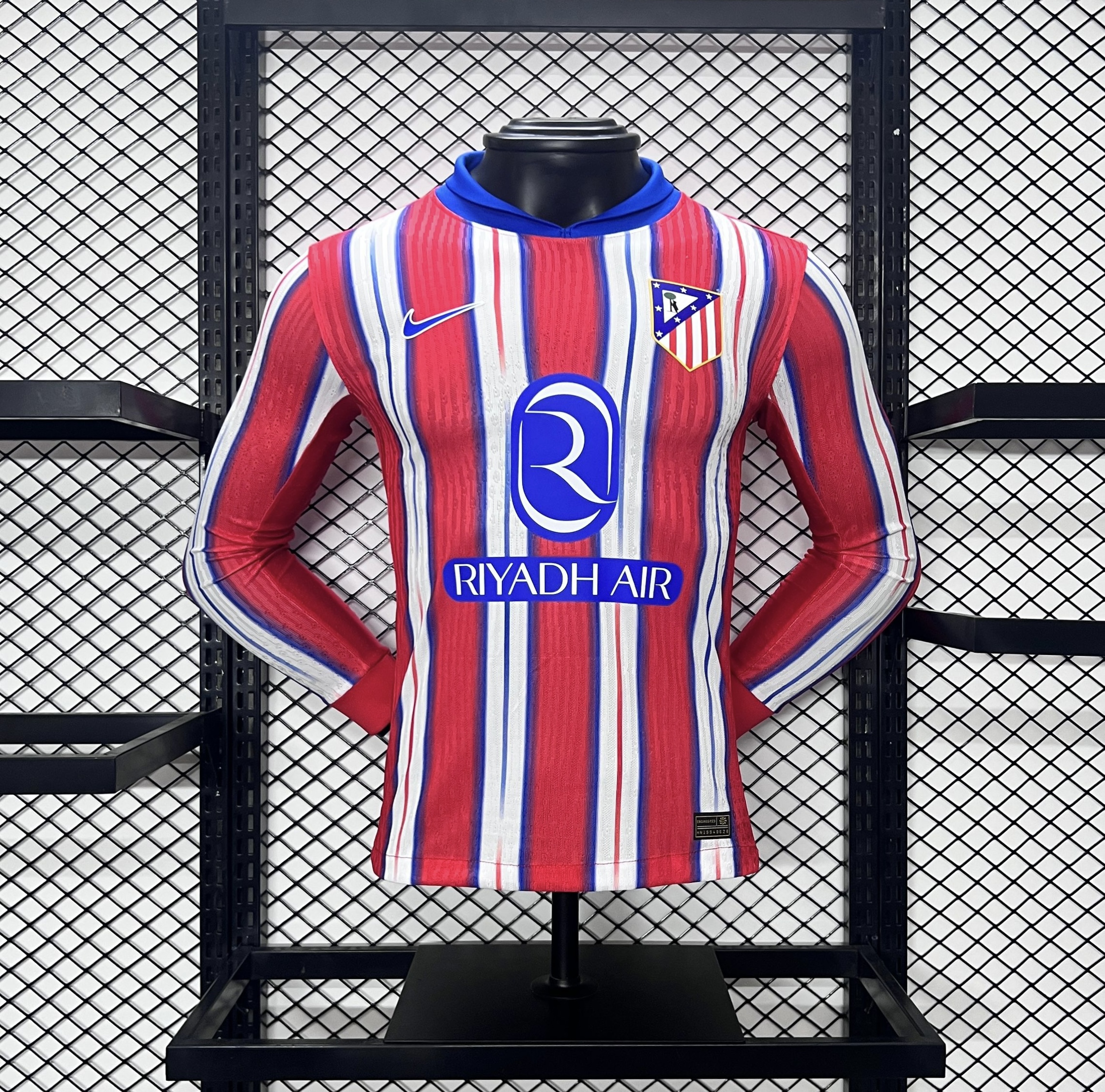 Atletico Madrid 24-25 Home Long Sleeve Jersey - Player Version