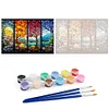 (US Local)Paint By Numbers Kit On Canvas DIY Oil Art Four Seasons Picture Decor 60x40cm