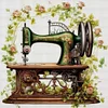 (Multi-Style) Flower Sewing Machine-14CT Stamped Cross Stitch 40*40cm/15.75*15.75in