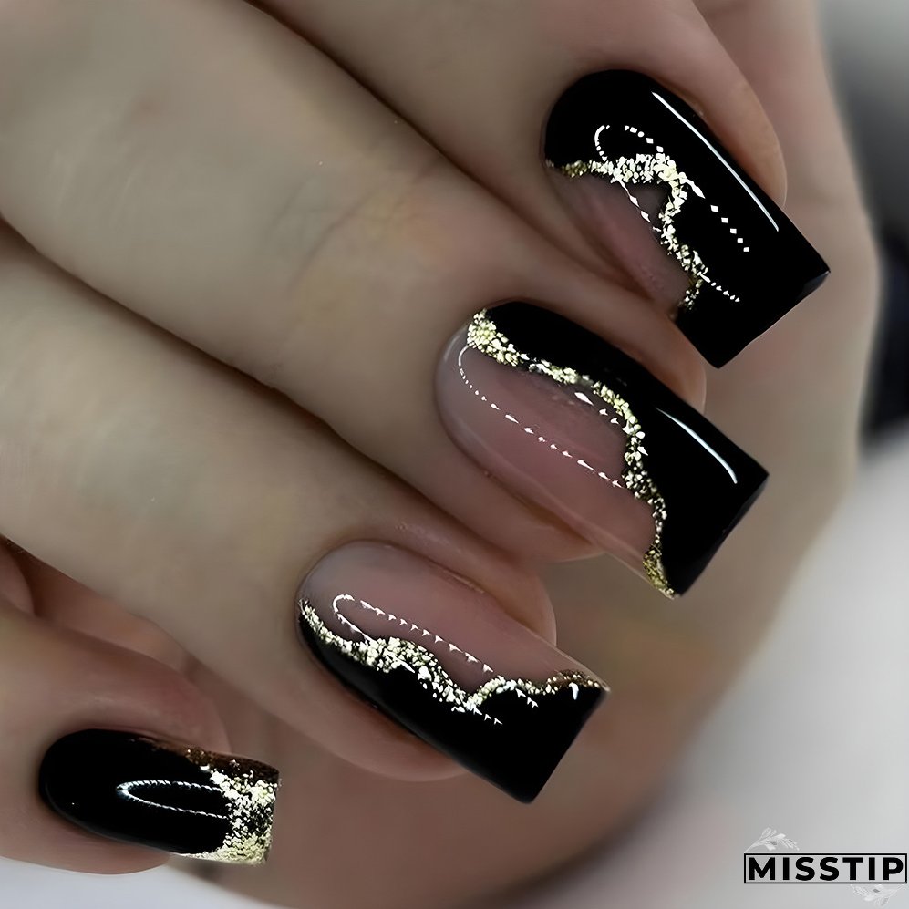 French Glitter Fashion Whitening Manicure Finished Nails