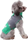 Dog Sweater, Pet Cable Knitted Pullover Puppy Warm Clothes, Doggy Turtleneck Classic Knitwear Soft Thickening Doggie Outfit, Cold Weather Thermal Wear for Small Medium Dogs Cats
