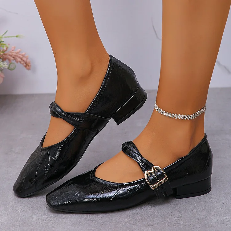 Women's Double Strap Mary Jane Shoes 1688 Stunahome.com