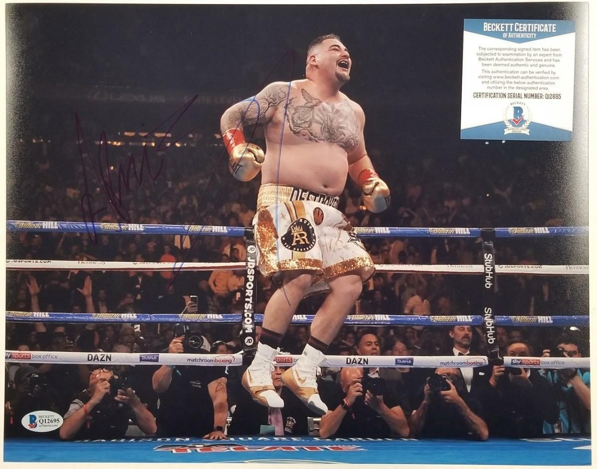 Andy Ruiz Jr autograph signed 11x14 Photo Poster painting vs Anthony Joshua #31~ Beckett BAS COA