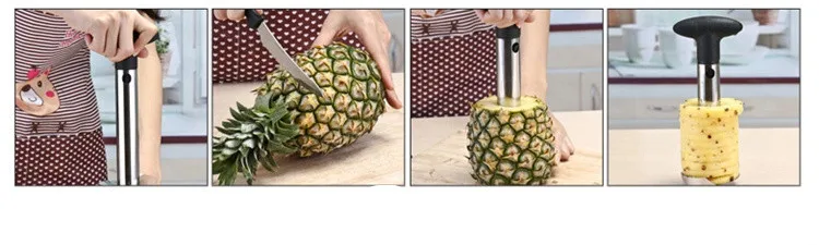 Likron Watches Premium Stainless Steel Pineapple Slicer Corer Effortless Kitchen Tool for Fresh Fruit Preparation