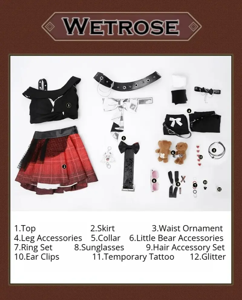 [Wetrose] In Stock Honkai: Star Rail Sparxie Skirt Game Outfit Cosplay Costume 