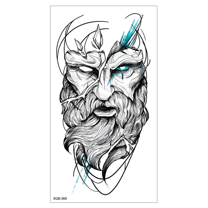 Lion King Waterproof Temporary Tattoo Stickers Body Art Fake Tatoo Animal Realistic Tribal Tiger Arm Sleeve transferable tattoo