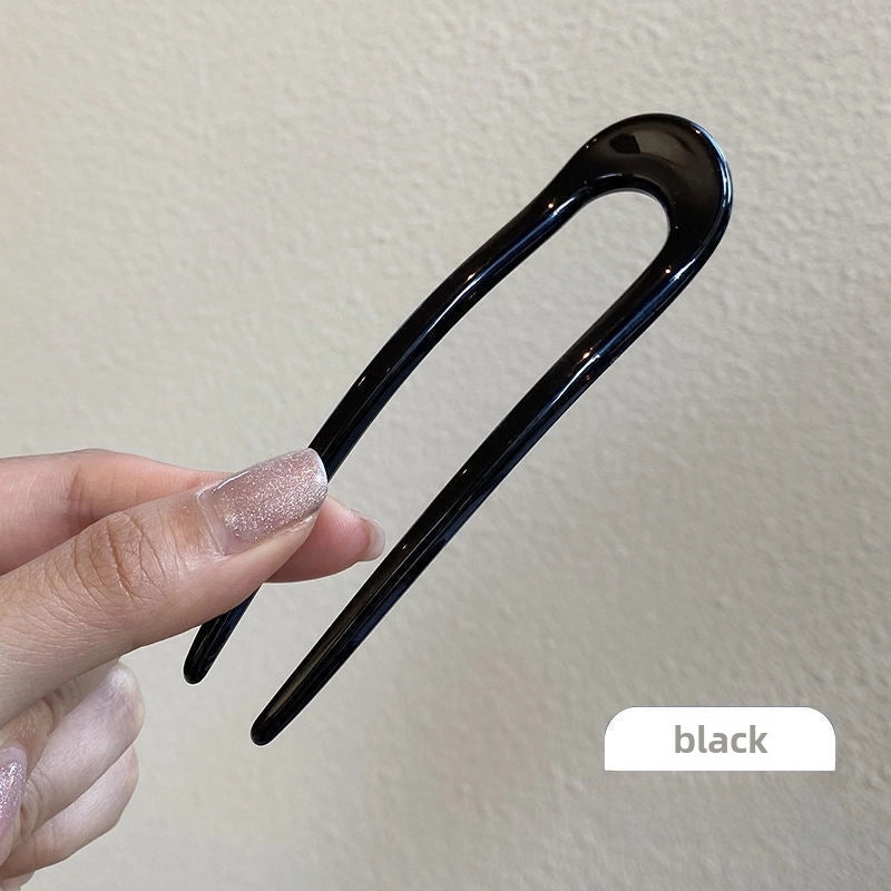 U-shaped Hairpin Women’s High-end Antique Style New Chinese Style Hair Hair Hairpin Headwear Simple Modern Daily Fixed Hairpin