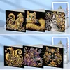 (US Local)6pcs Diamond Painting Greeting Cards DIY Diamond Art Cards for Adults (Cat)