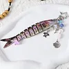 Fish Keychain Acrylic Lovely Jewelry Fishing Lure Keychain Gifts for Men (Pink)