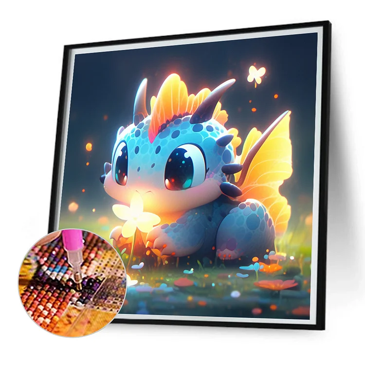 Huacan Diamond Painting Kits Dragon Cartoon Full Square Round 5D