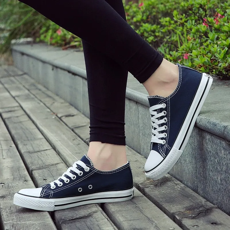 2020Men's Vulcanize Shoes Canvas Fashion Lace-up Solid Lovers Shoes Rubber Flat Shoes For Men Autumn Casual Sneaker Female Shoes